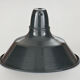 Industrial suspension n°1 in enamelled sheet anthracite gray 31cm Size S 1960