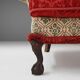 Grand canapé victorien et ottoman assorti, Royaume-Uni, années 1890.