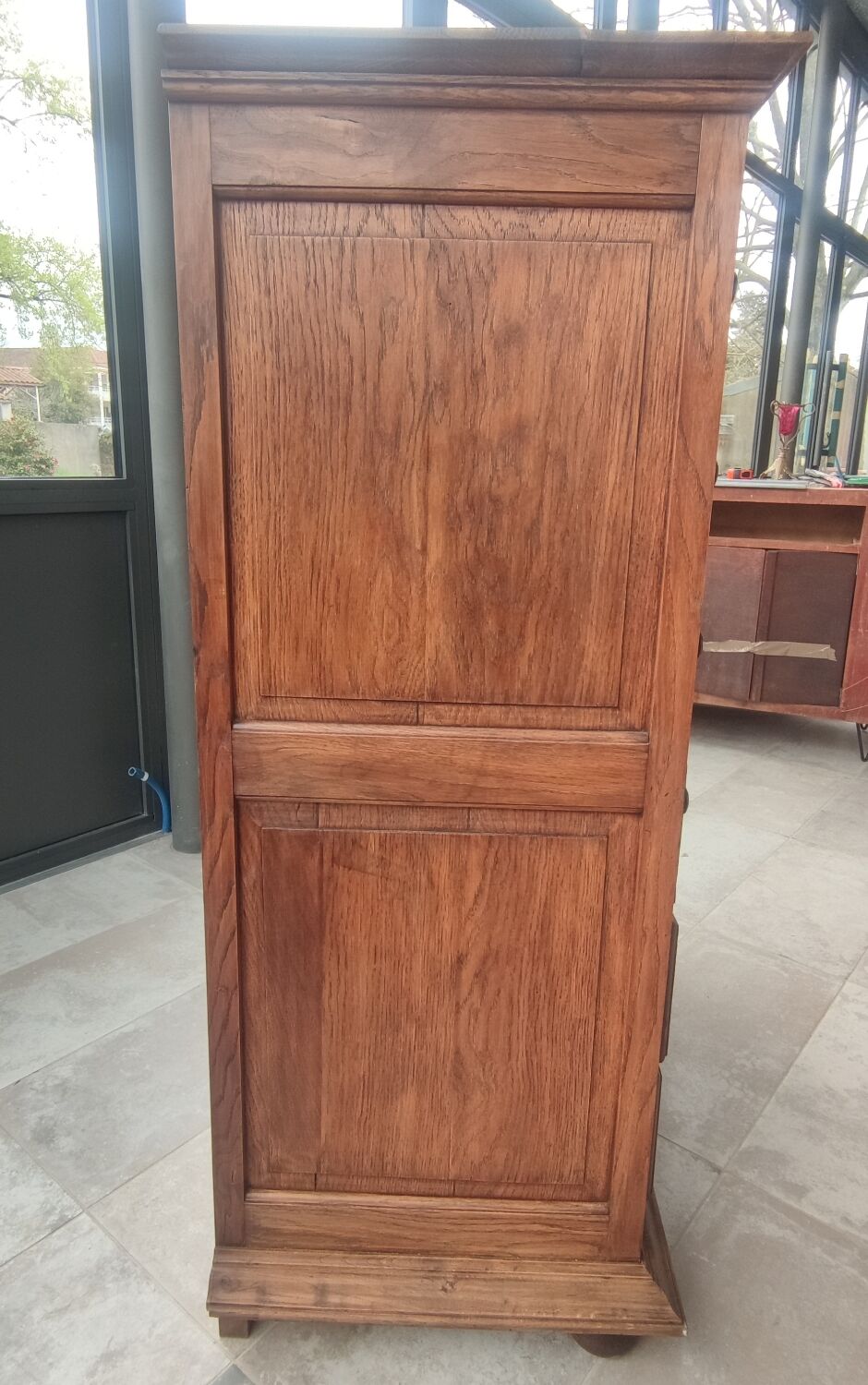 Meuble de métier en chêne 19 tiroirs