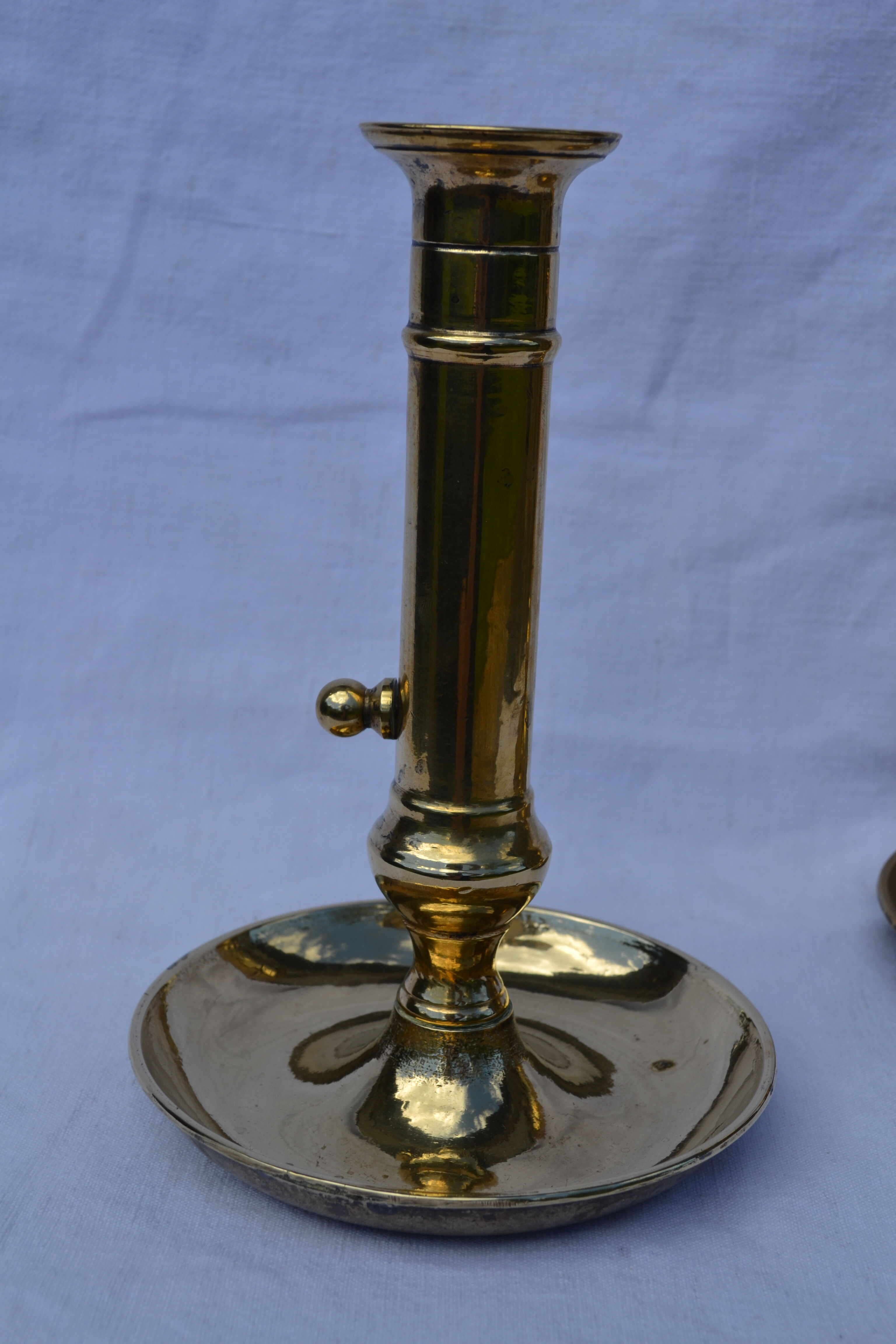 Bougeoirs laiton doré vintage