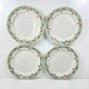 4 assiettes plates Sarreguemines "Maroussia", début XXe