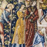 Reproduction of aubusson tapestry tomb of workshops and number 4528 / 695