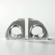 Felice Antonio Botta lucite bookends, Italy, 1970s