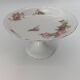 Footed Cup Servant in Limoges Porcelain Floral Decoration Gold Gilding