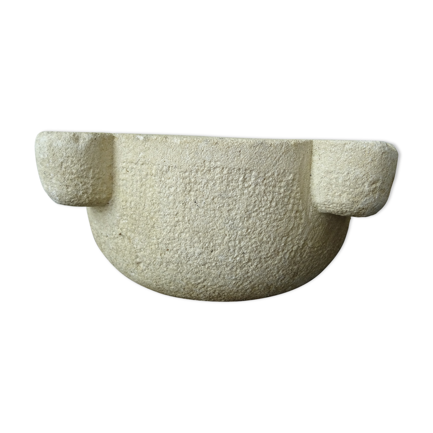 Old Provencal stone mortar