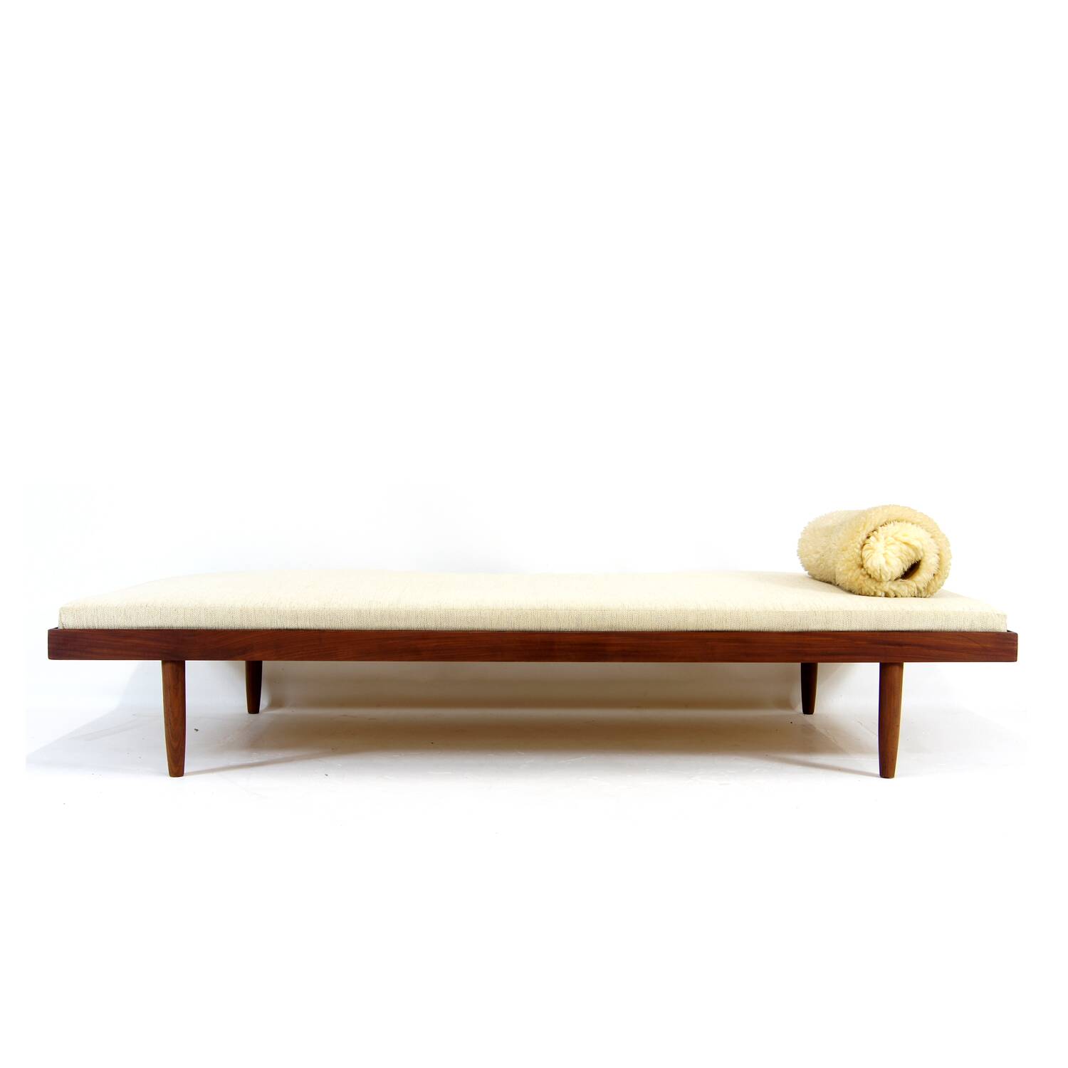 CUSTOM Retro Vintage Danish Single Day Bed Sofa Futon Mid Century Teak MCM
