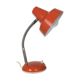 Vintage orange metal desk lamp