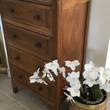 Roasted pot rattan and vintage brass