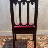 Set of 6 Restoration period chairs in mahogany and threads