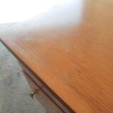 Vintage 70s light wood bedside table