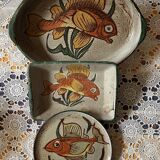 Vallauris fish tableware service