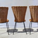 Wicker and rattan garden furniture 1960