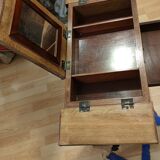 Lyre dressing table in solid Cuban mahogany period Directoire