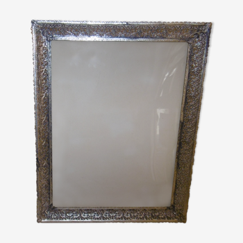 Silver metal frame of the 50s