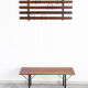 Rosewood bench set with rack Italia 1970s