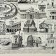 Old engraving from 1898 • Old dwelling 1, architecture • Original and vintage poster