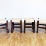 Set of 4 low stools