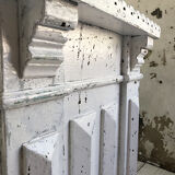 White patina and zinc counter
