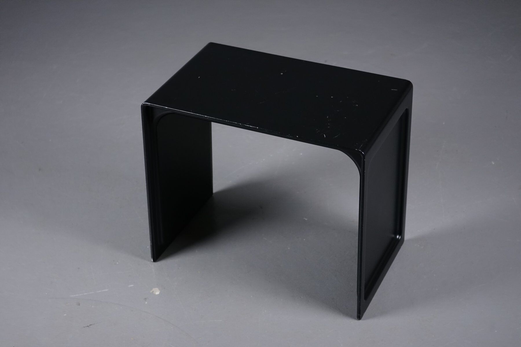 Table d'appoint vintage modèle 621 en noir, signée Dieter Rams pour Vitsœ