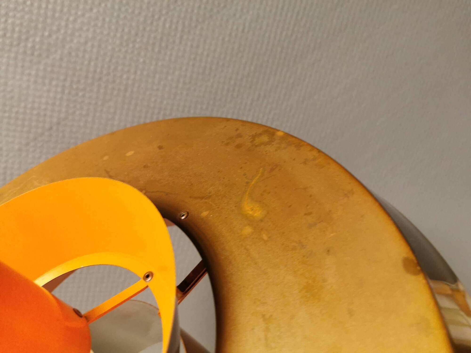Hanging lamp model ‘Nova’ designed by Jo Hammerborg for Danish Fog&Mørup 1963 in copper