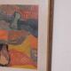Original Swedish glazed pastel/oil on panel – abstract – glazed, vintage & framed – 86 × 66 cm (33.9" × 26.0")