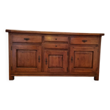 Country-style sideboard with 3 solid oak doors