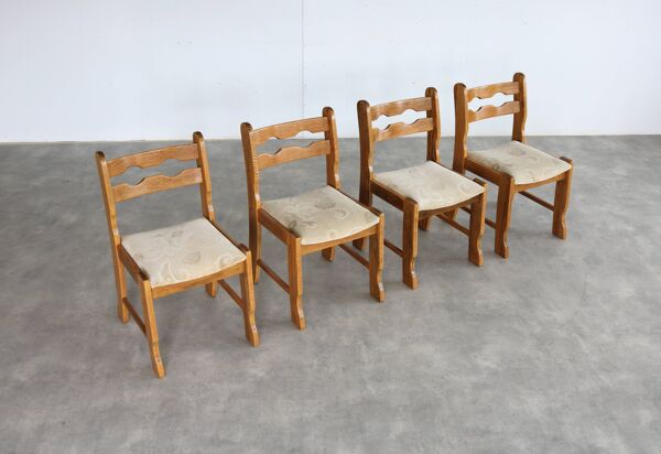Chaises de salle à manger vintage   chaises   brutalistes   années 1960