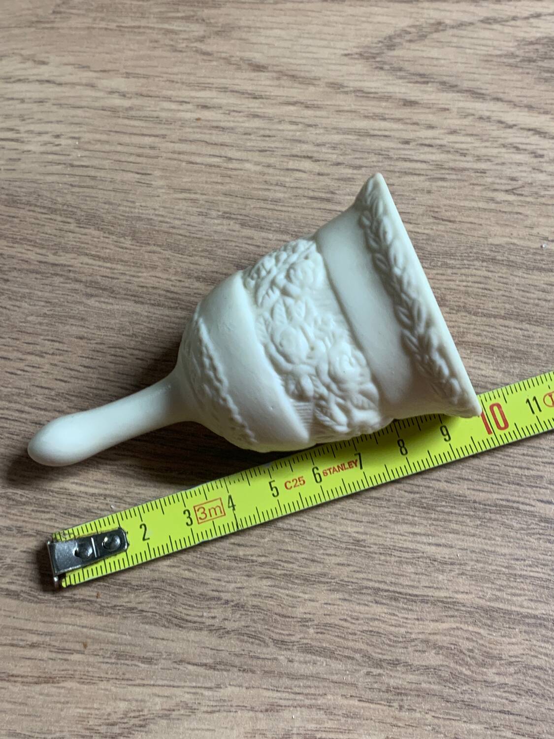 white table bell, ceramic call bell 10cm