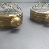 Wall sconces in brass style porthole, boat
