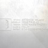 Set of 4 Demetrio 45 side tables by Vico Magistretti for Artemide, 1960s