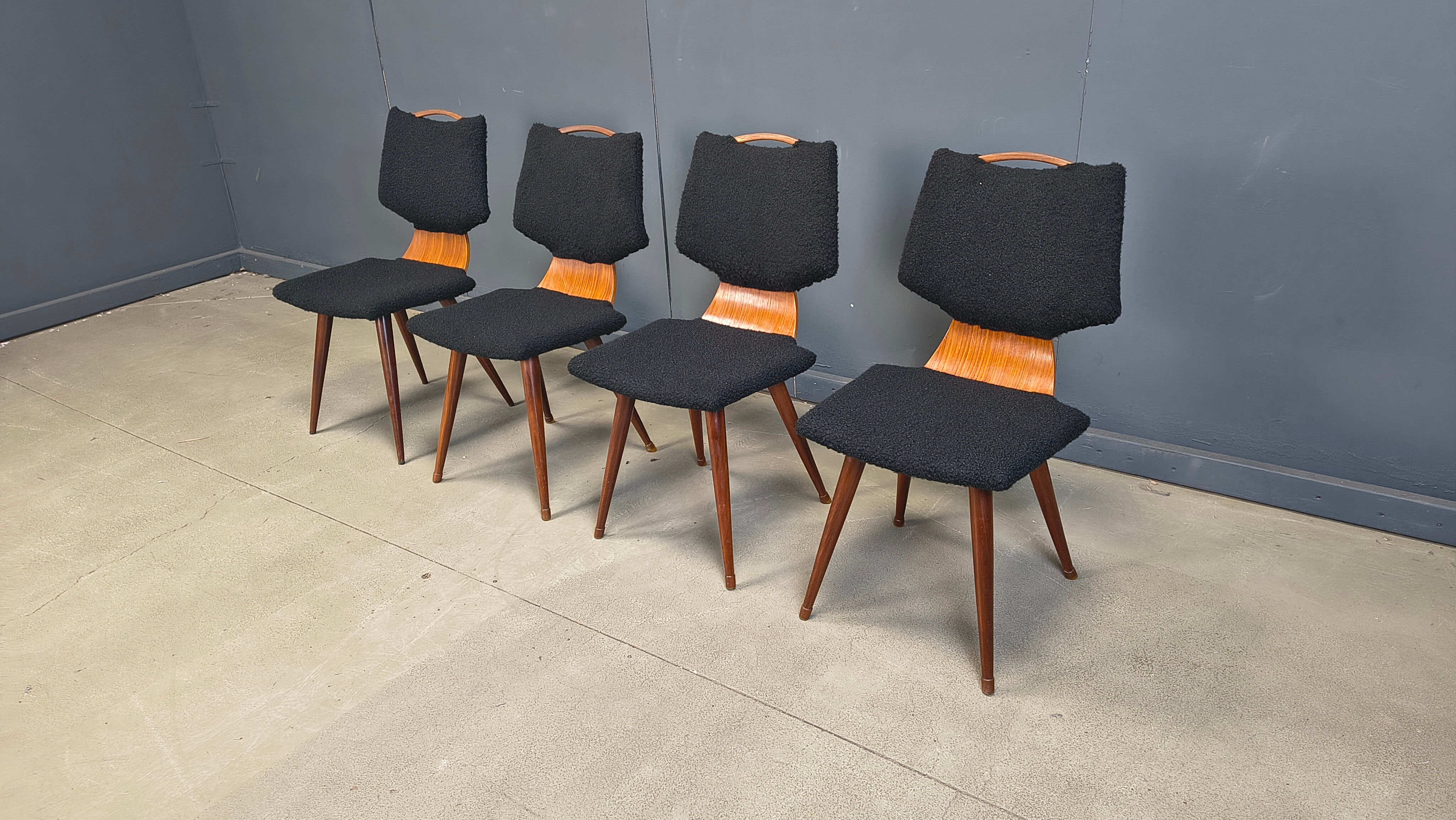 Mid-century Scandinavian dining chairs, 1960s