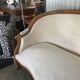 Louis XV style three-seater basket sofa