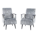 Ensemble de 2 fauteuils de cavalerie vintage, 1970