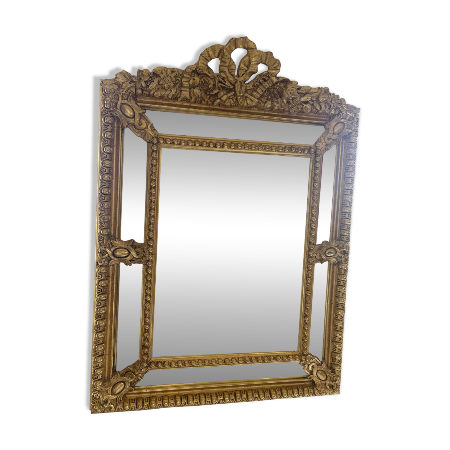 Louis XVI mirror with parcloses.