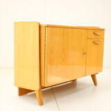Mid-century cabinet high gloss by tatra pravenec, 1970s czechoslovakia
