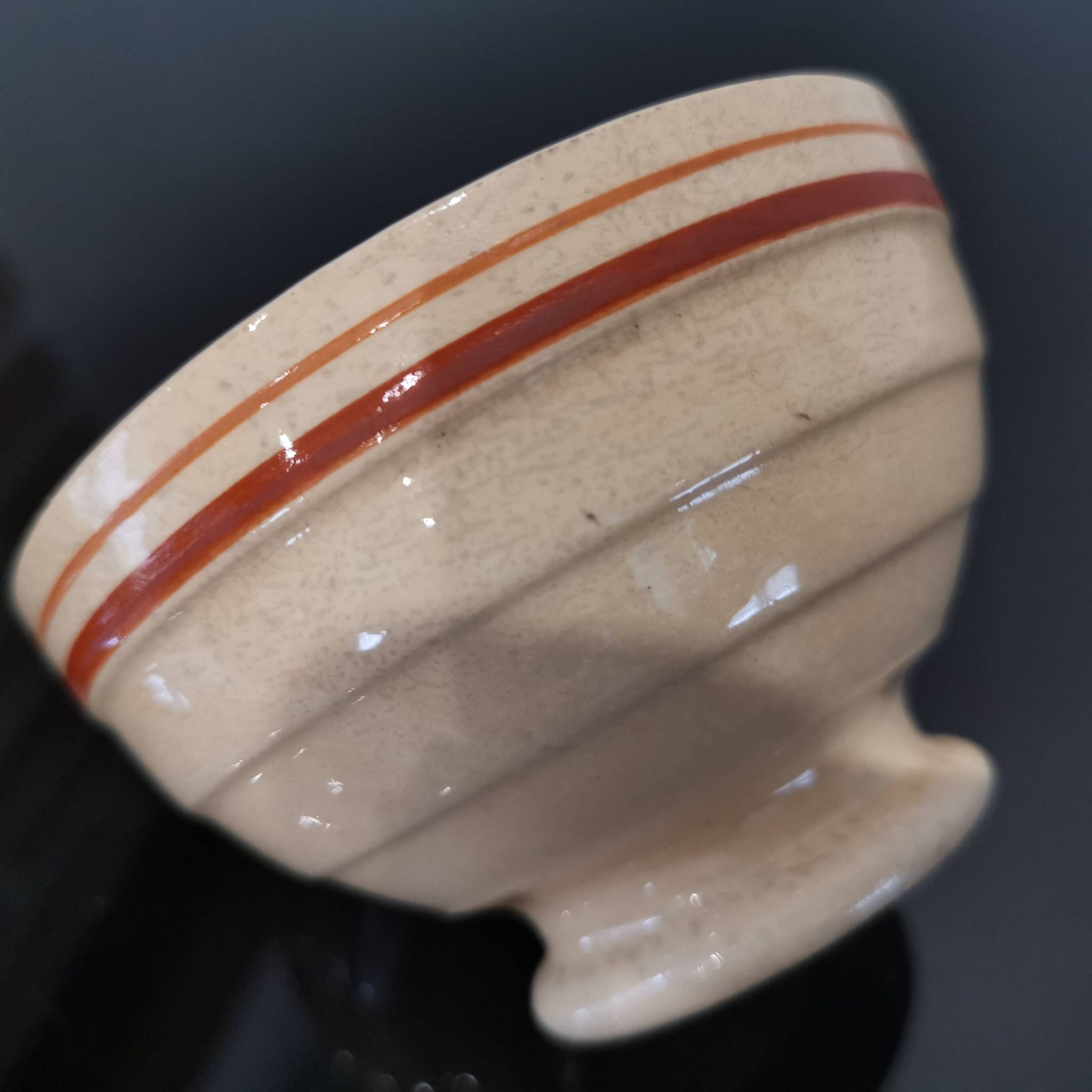 Old small vintage ceramic bowl 50'S