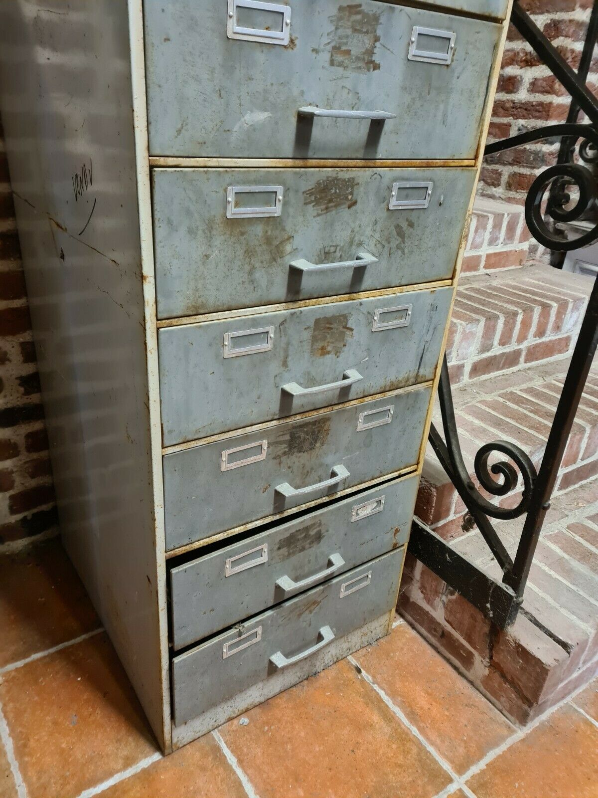 Industrial iron storage furniture