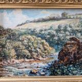 Jerzy Moscicki (Born in 1954) - Oil on canvas - Landscape with a stream