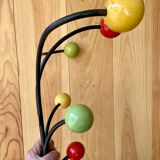 Coat rack wooden balls