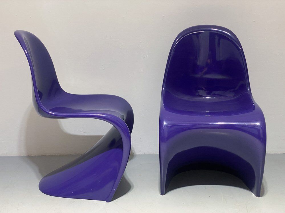 Vintage chair in purple by Verner Panton for Bayer, 1960s
