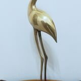 Ibis art déco en bronze doré 43cm
