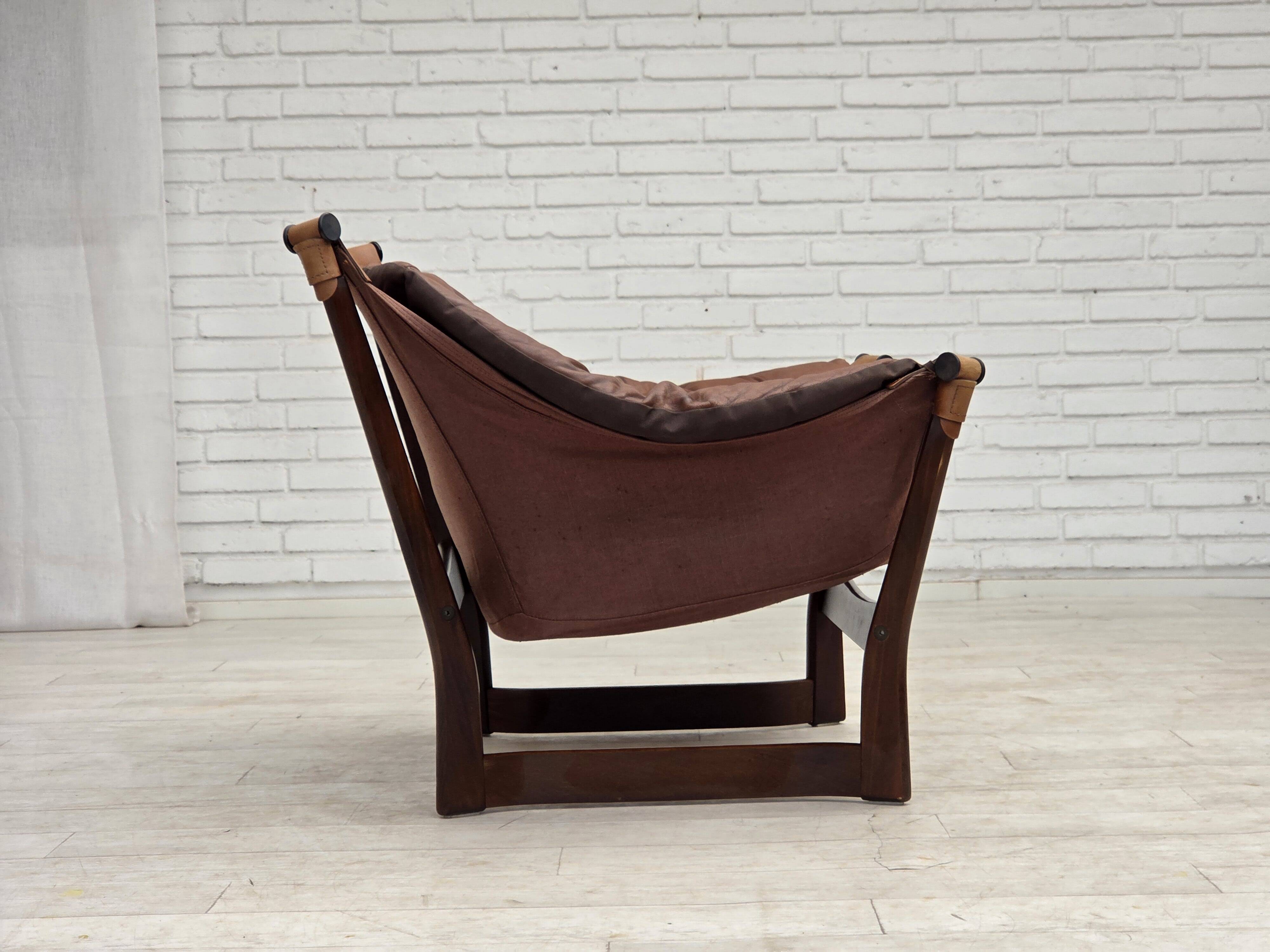 1970s, Norwegian design by Tormod Alnaes, "Trega" loungechair.