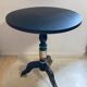 Turned wooden pedestal table