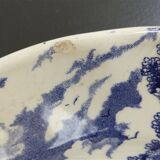 Ensemble de 3 assiettes motif toile de Jouy