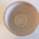 Grey and brown varnished cermic salad / vintage 60-70s