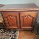 Solid wood side table