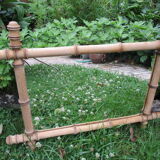 Old mirror bamboo frame