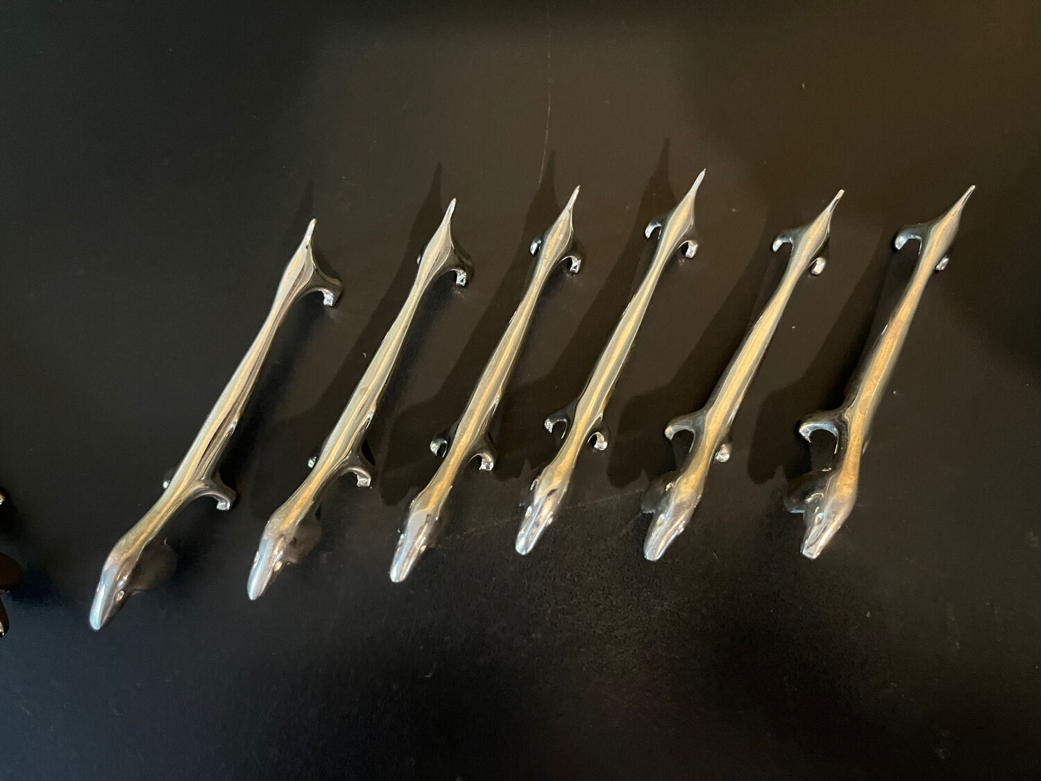 12 doors covered vintage metal knife