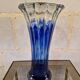 Ancient Blue and Transparent Murano Glass Vase