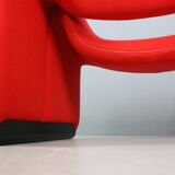 Pierre Paulin Set of 2 F598 Groovy Armchairs for Artifort New Upholstery, 1972